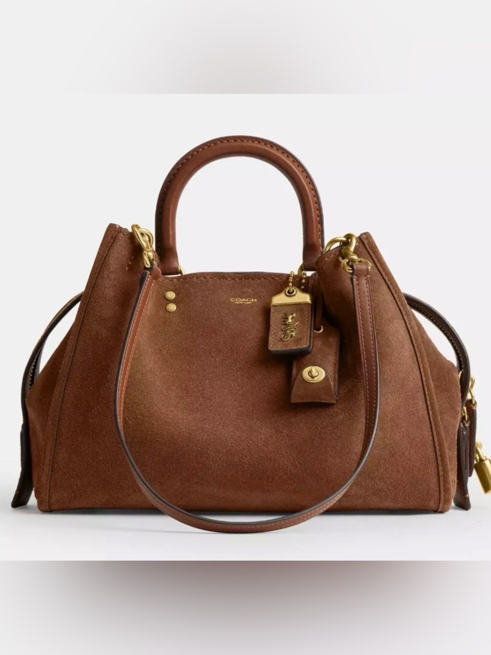 🤎New Coach Rogue 31 in Warm Brown Suede (Sold Out)